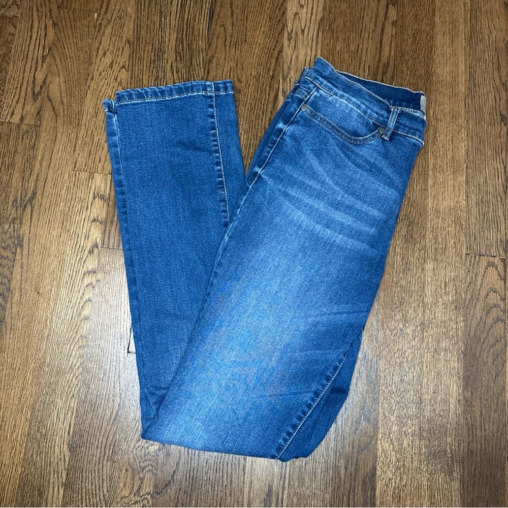 Motto Women's Denim 5-Pocket Straight-Leg Blue Jeans - Size 12